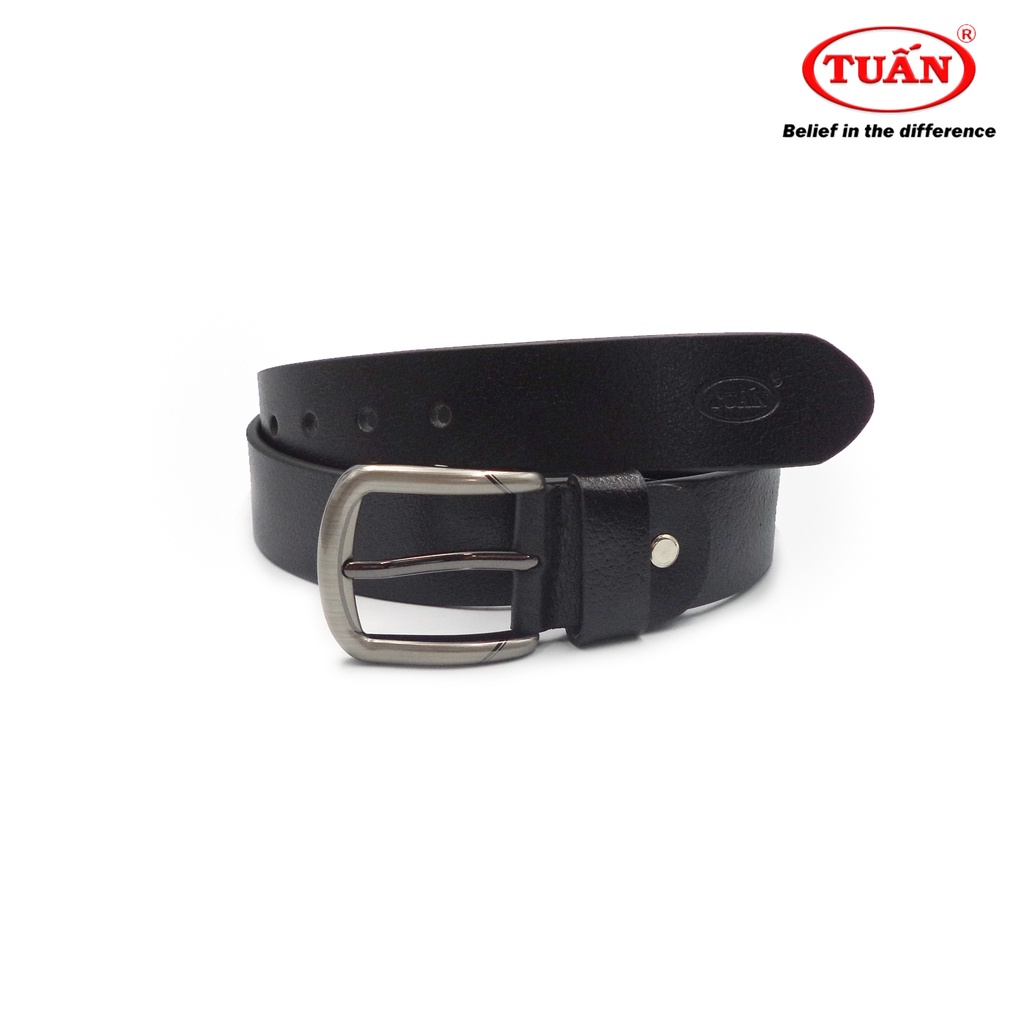 Thắt lưng nam Tuấn dây da bò tự nhiên khóa gài hợp kim cao cấp OLKB-019
