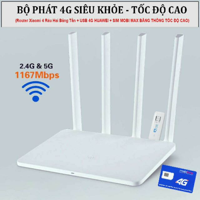 Bộ phát wifi từ sim 3G/4G tốc độ cao