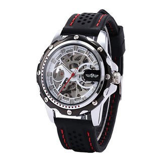 Đồng Hồ Cơ Tự Động Dây Silicon Thời Trang Cho Nam