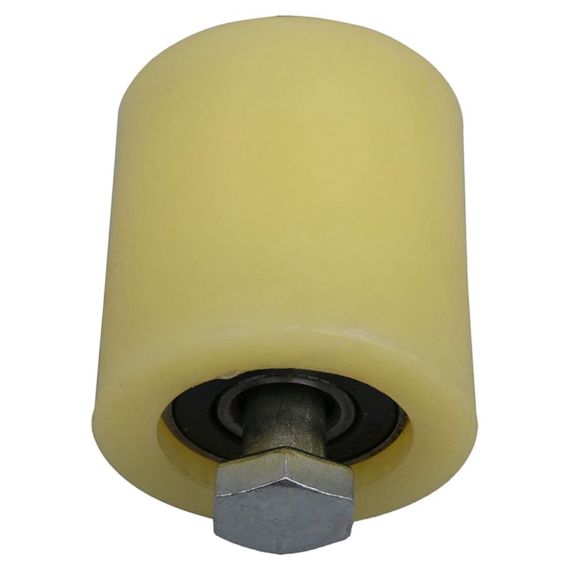 Bộ 2 Vòng Bi Lăn Bằng Thép Nylon Màu Vàng / Bạc 48X50mm 6201 M12 Chuyên Dụng Cho Cửa Trượt