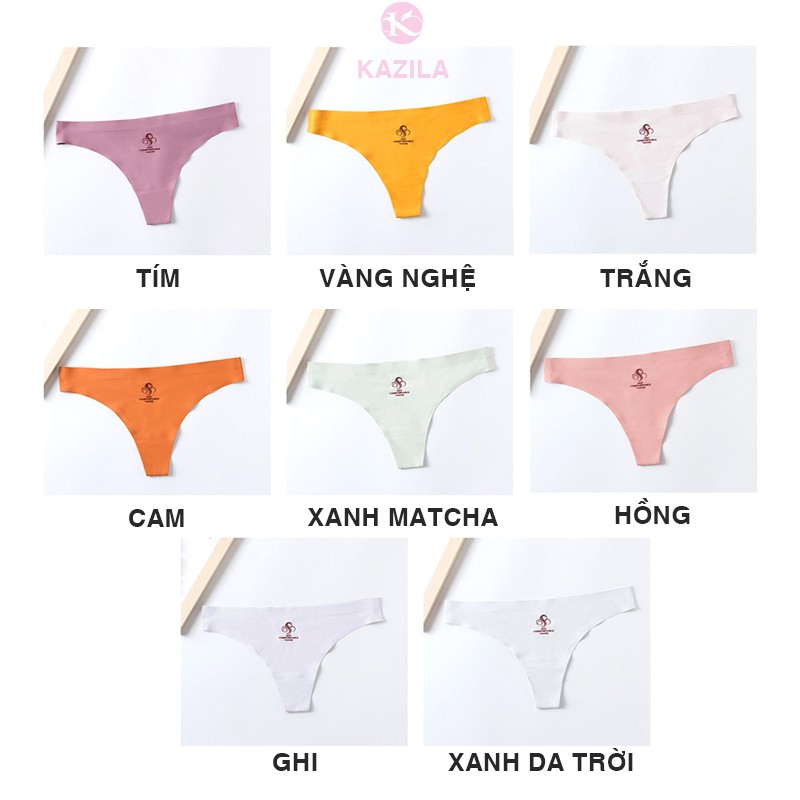 Quần lót lọt khe su đúc cạp ép siêu mềm mại, quần lọt khe nữ sexy không viền may thoáng khí Kazila QLK1 | BigBuy360 - bigbuy360.vn