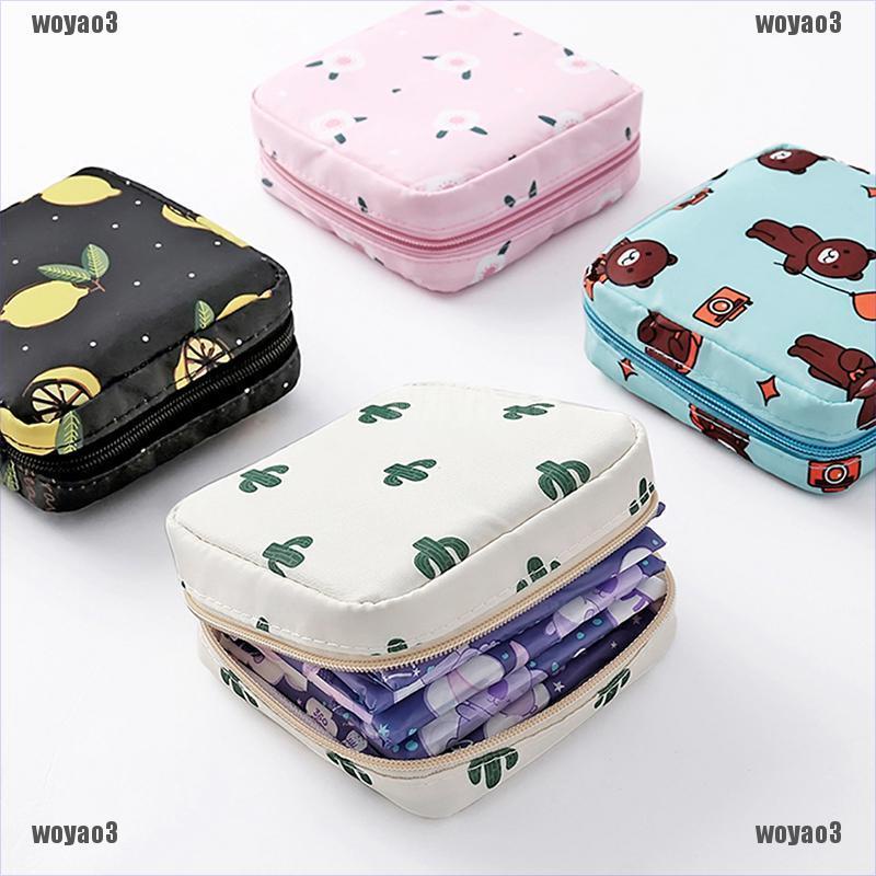 Túi đựng băng vệ sinh bằng cotton nguyên chất đáng yêu