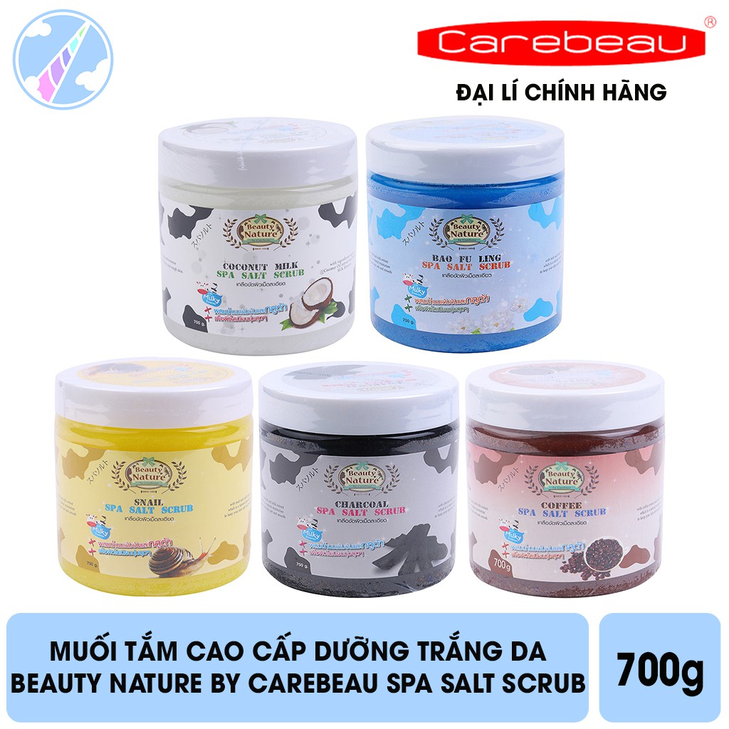 Muối Tắm Cao Cấp Beauty Nature By Carebeau Spa Salt Scrub 700g