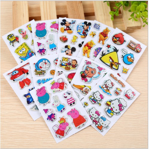 Miếng dán sticker 3D hình động vật cute giá sỉ