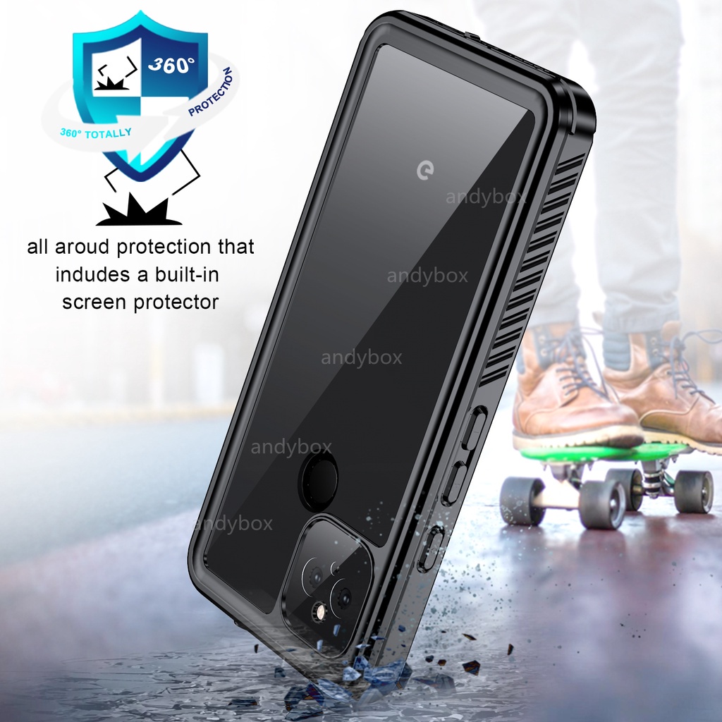 【IP68 Waterproof Case】 For Google Pixel 4a 5G Case Water Proof Diving Out Sport 360 Protect Seal Case