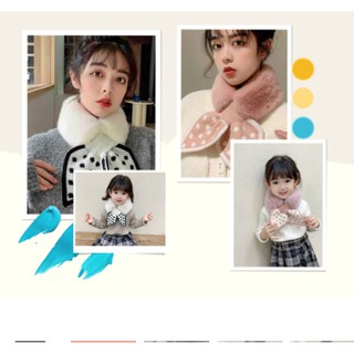 💕Loại 1 dày dặn💕Khăn Quàng Cổ Lông Buộc Nơ siêu xinh💕Nơ Người Lớn💕 nơ bé gái💕
