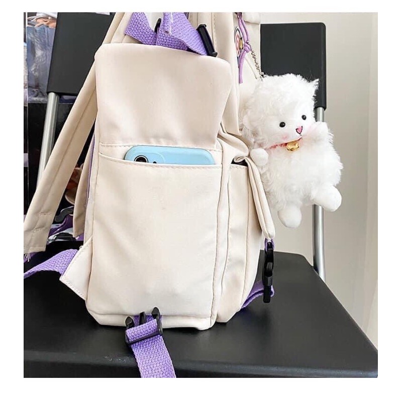 Balô ulzzang 2 túi nhỏ