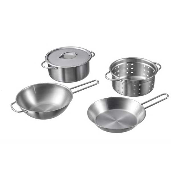 Bộ nồi đồ chơi 4 món DUKTIG IKEA chính hãng