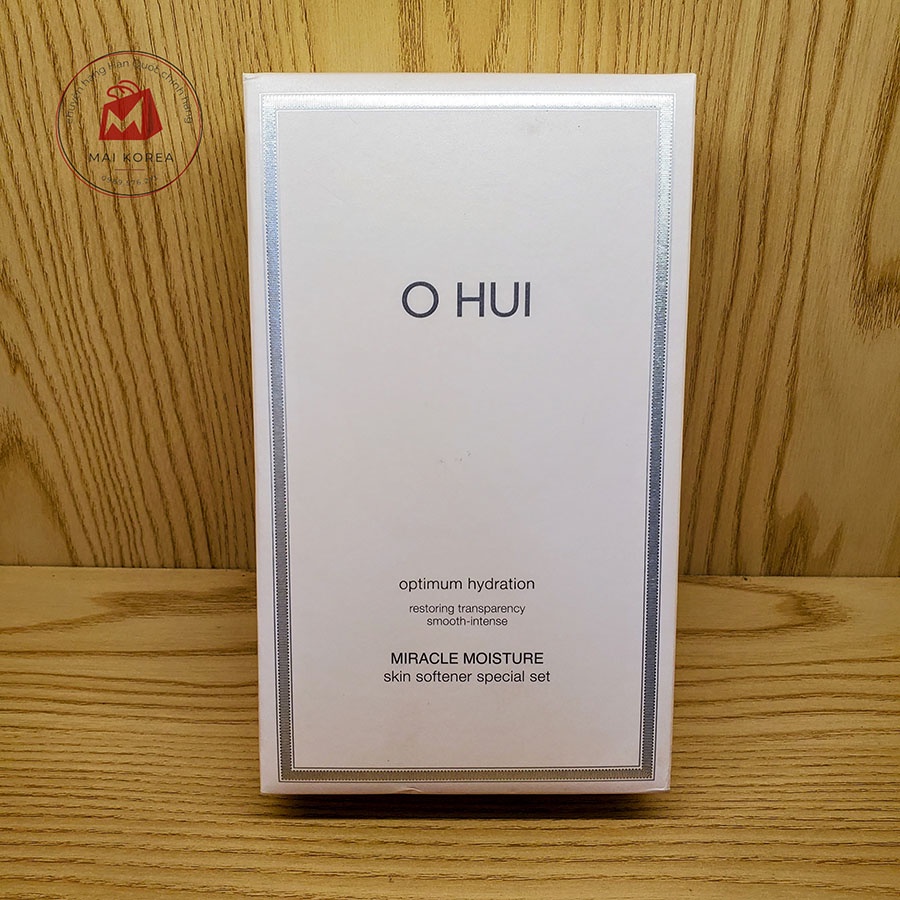 Set nước hoa hồng OHUI hồng Miracle Moisture Skin Softener Moist 150ml+100ml dưỡng ẩm chống lão hóa cho da khô cao cấp