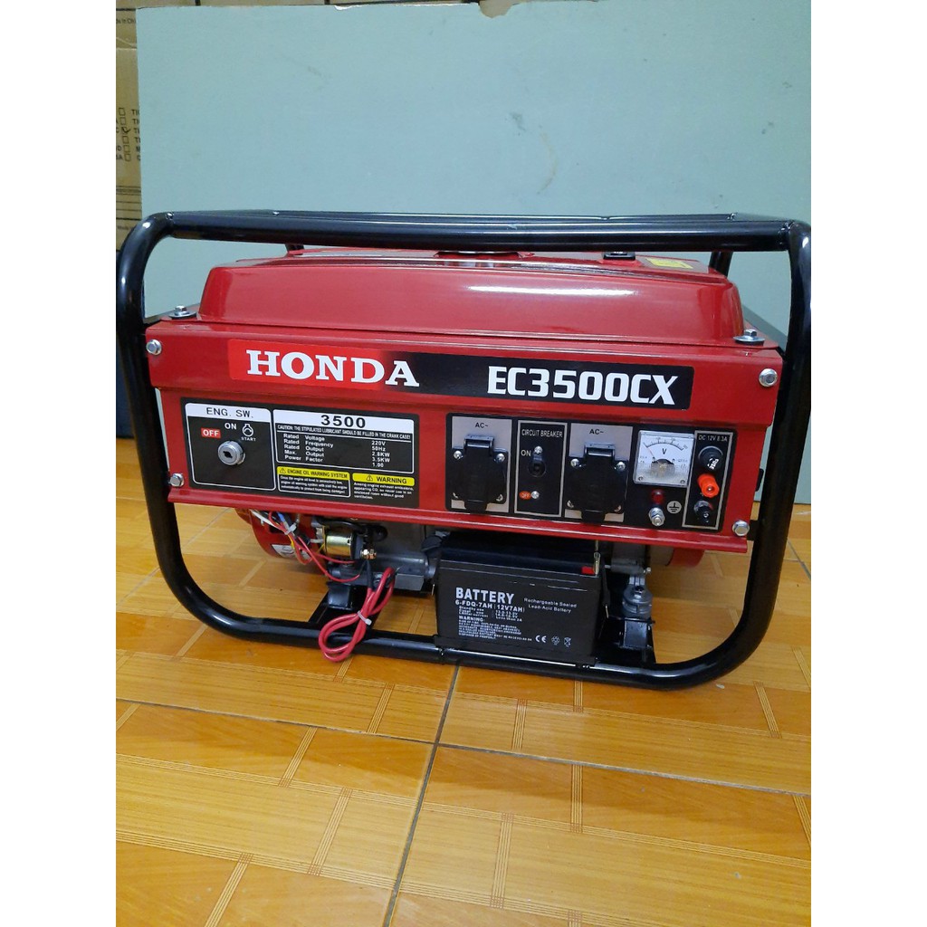 Máy phát điện Honda EC3500CX thái lan công suất 3,5kW, tiết kiệm nhiên liệu