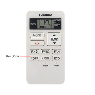 [Mã ELHA22 giảm 5% đơn 300K] Điều khiển điều hoà TOSHIBA (Trắng nhỏ)