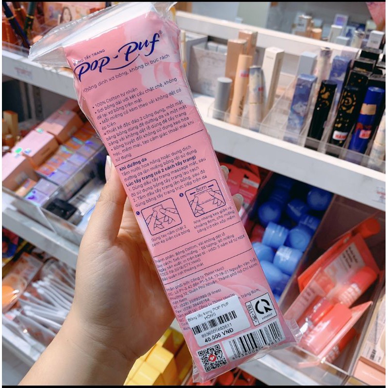 Bông tẩy trang Pop-Puf hồng | BigBuy360 - bigbuy360.vn