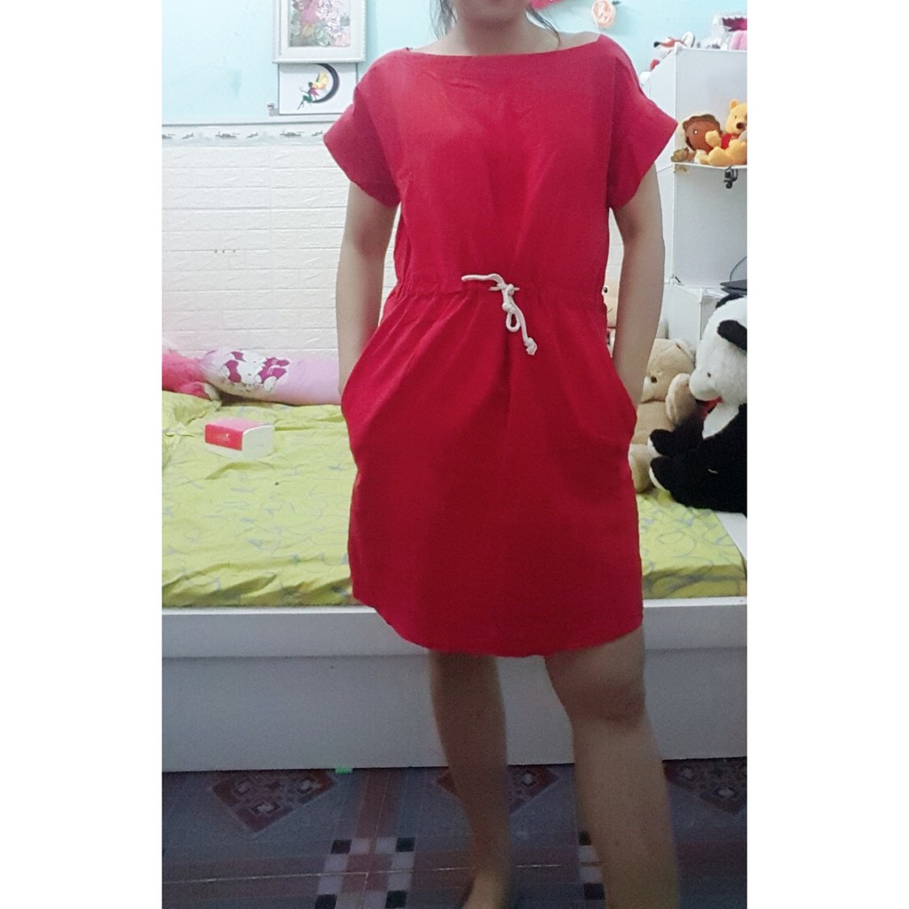 Thanh lý đầm đỏ đẹp dưới 50kg