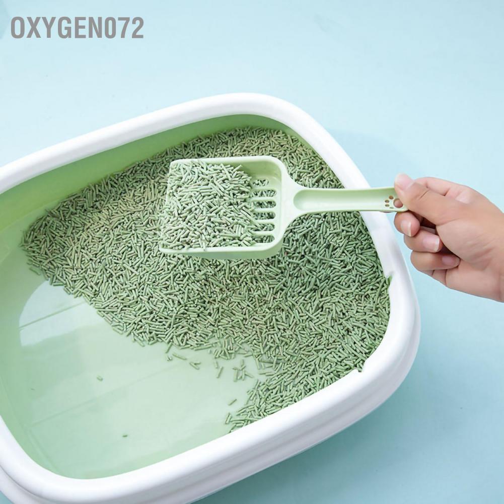 Chậu đựng cát vệ sinh cho mèo   khay cát mèo Oxygen072 Cat Litter Pan Không gian rộng lớn Khả năng chống tia nước bắn dày đặc Chậu phân mèo bán kín với Xẻng cho