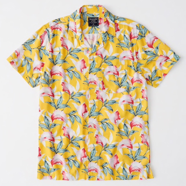 Mua 1 Tặng 1- Áo bông Hawaii (Hiệu Abercrombie Fitch - Hàng Mỹ xách tay