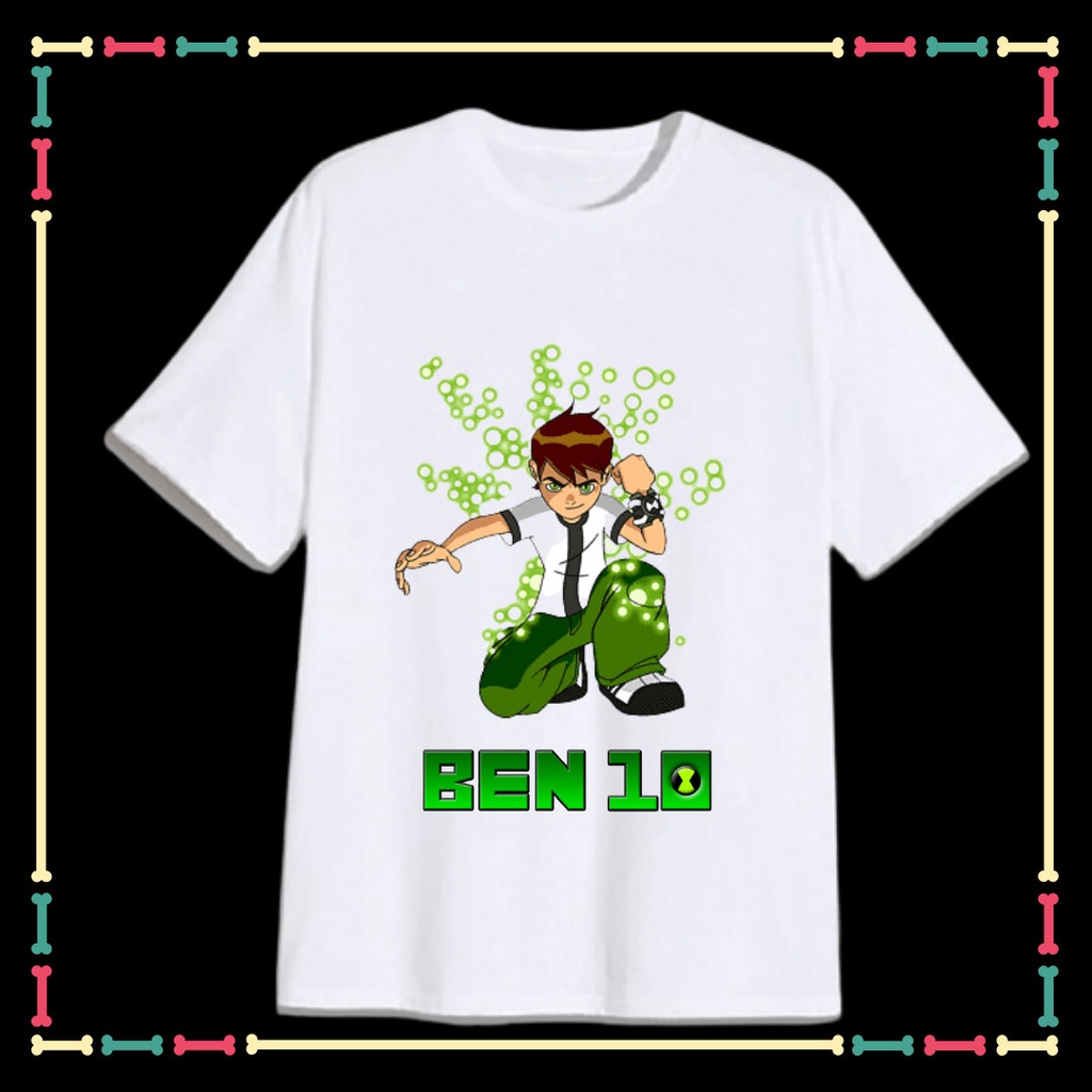 Áo Phông Benten Ben 10 tay ngắn cổ tròn cho trẻ em