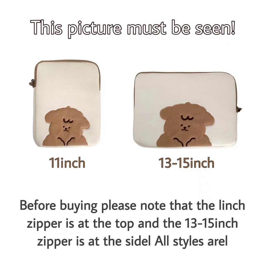 Túi đựng laptop/máy tính bảng 10/11/13/15 inch thiết kế dễ thương