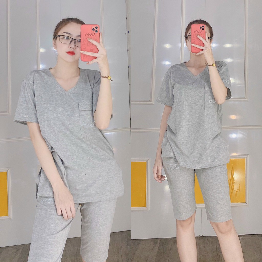 [KÈM ẢNH VIDEO THẬT] [Có bisgsize 85kg]🌟Đồ Bộ Cotton Quần Lửng Mặc Nhà🌺Đồ Bộ Nữ Mặc Nhà Đẹp