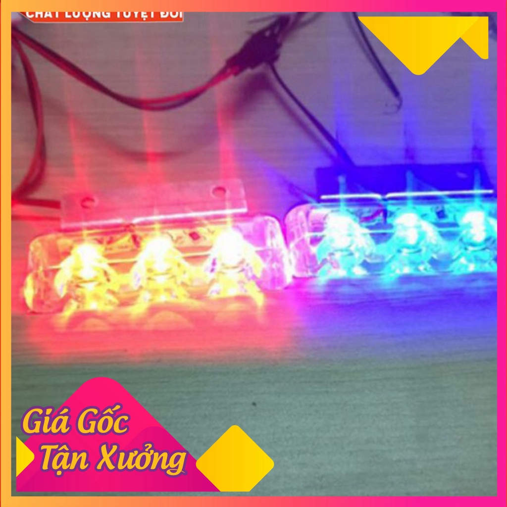 ĐÈN CHỚP CẢNH SÁT ( 1 VỈ 2 CẶP)  (Ảnh Sp thật)