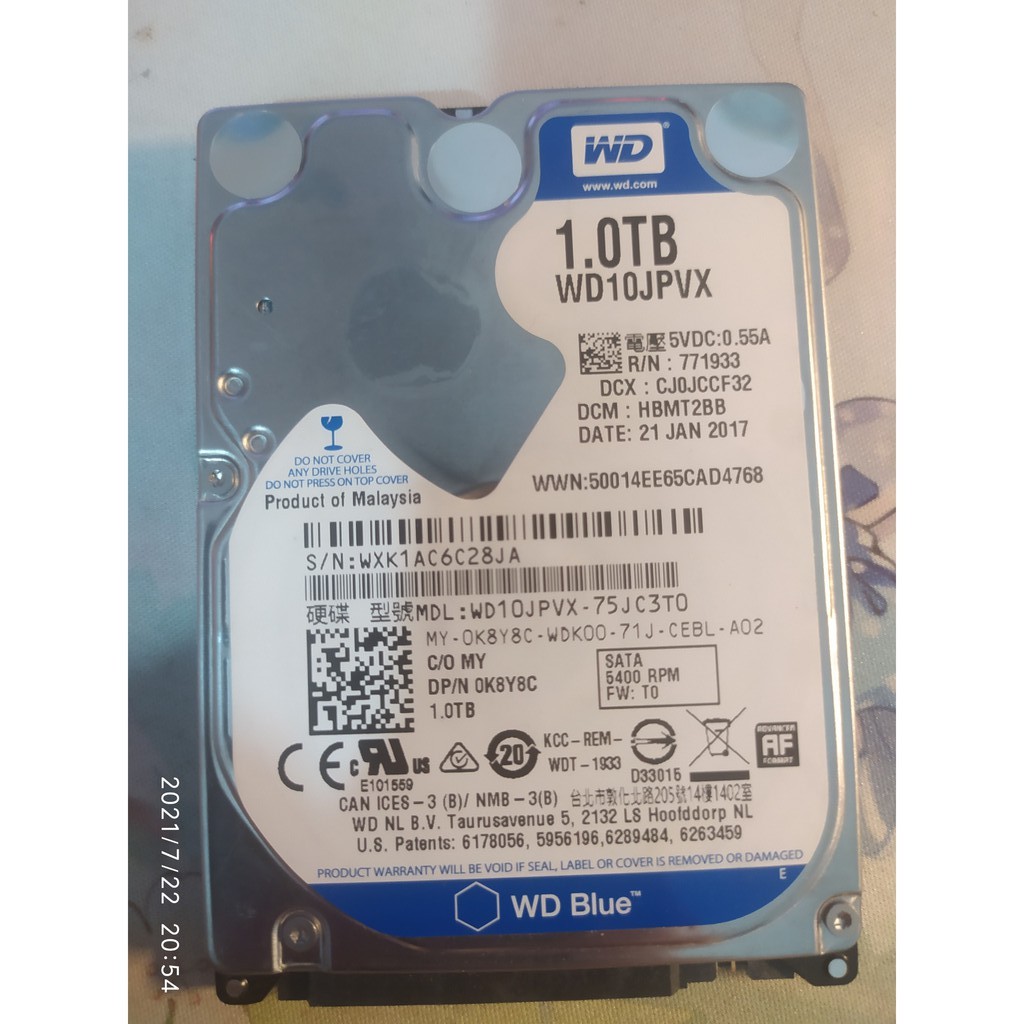 Ổ cứng WD Blue 1TB - 3TB 3.5 inch SATA III 64MB Cache 7200RPM WD10EZEX -2ND