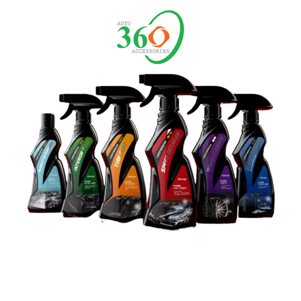 Dung dịch đánh bóng xe chai xịt bóng xe 3in1 Carup 400 ml bóng sáng như gương