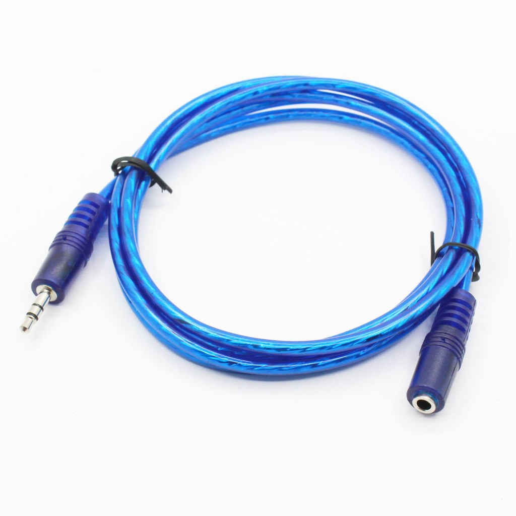 Dây cáp mở rộng tai nghe 1.5M/ 3M/ 5M/ 10M giắc cắm 3.5mm từ đầu cắm sang lỗ cắm âm thanh Aux thích hợp cho iPhone
