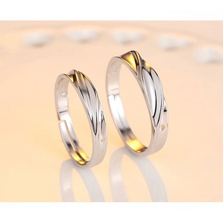 Nhẫn cặp trơn Bạc S925 DanKo125