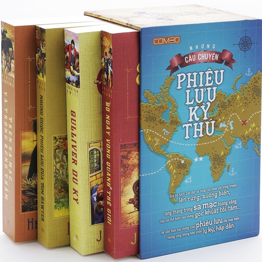 Sách - Combo: Những Câu Chuyện Phiêu  Lưu Kỳ Thú tập 2 (Minh Long)