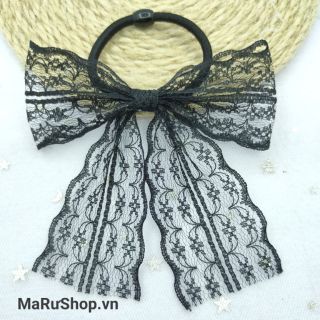 Dây cột tóc nơ TIỂU THƯ, VẢI REN, ẢNH THẬT, HANDMADE, làm quà tặng, váy công chúa, giá rẻ