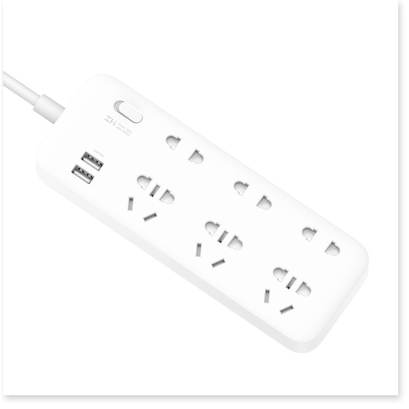 Ổ cắm Xiaomi ZMI Power Strip 6 cổng 2 USB CX05 - Ổ cắm điện Xiaomi Mi Power Strip 6 cổng 3 USB - Mr Xiaomi