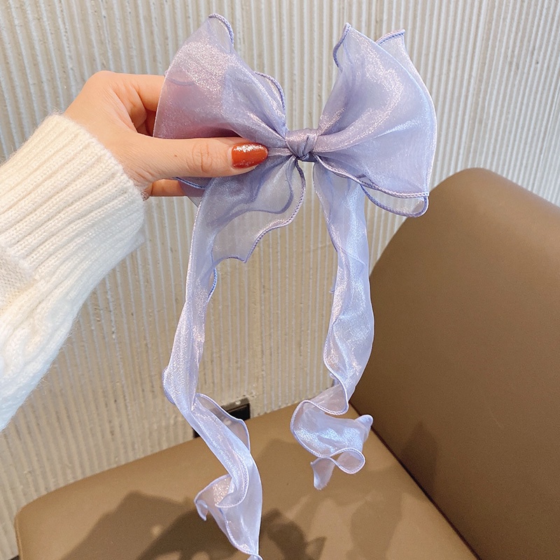 Kẹp Tóc Nơ Tua Rua Thời Trang Cho Bé