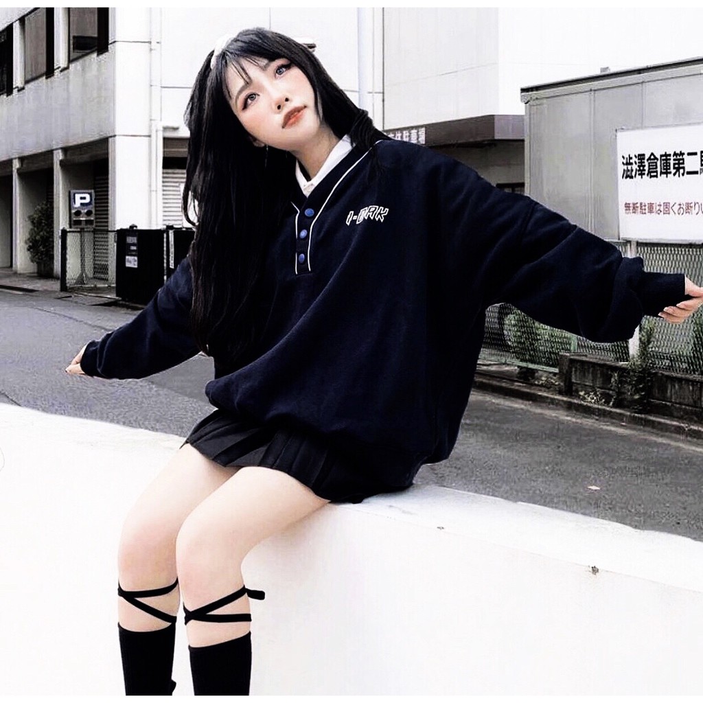 Áo Sweater VIỀN CỔ 1--OAK Unisex 1hitshop | BigBuy360 - bigbuy360.vn