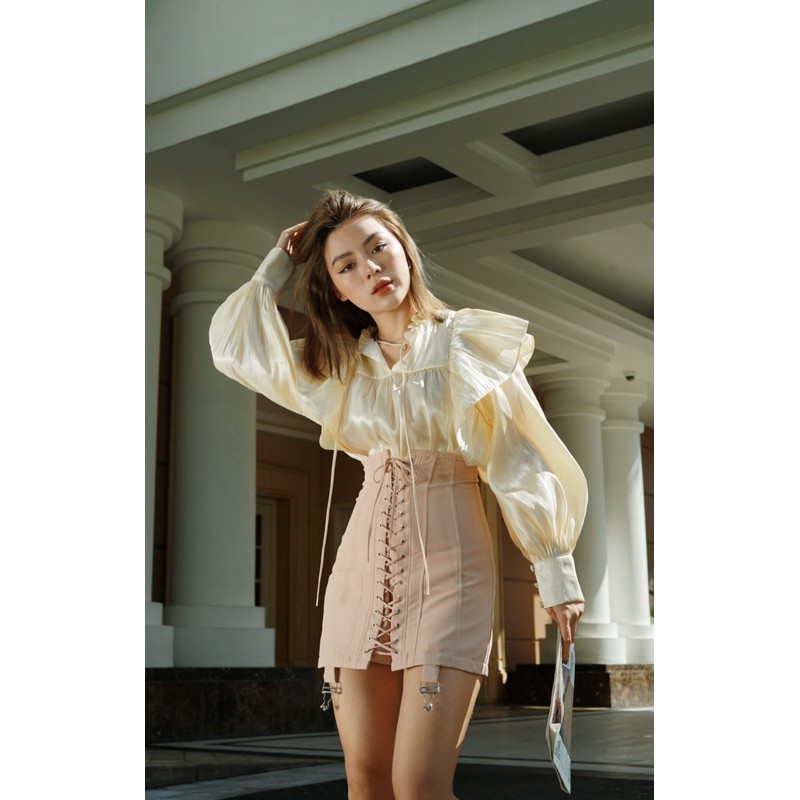 Áo kiểu tay phồng freesize PÉTALO TOP Darling.ism