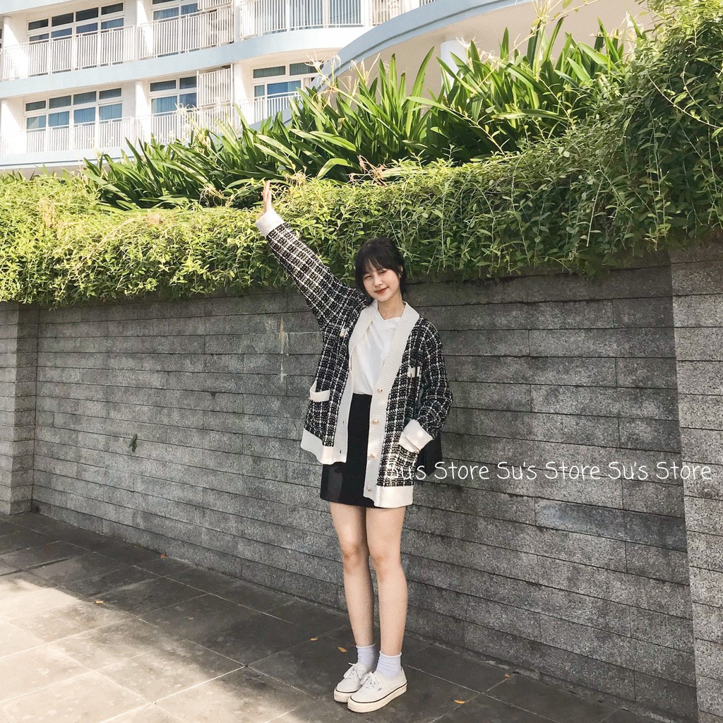 Áo cardigan len kẻ viền pha màu A1465 SUSTORE | BigBuy360 - bigbuy360.vn