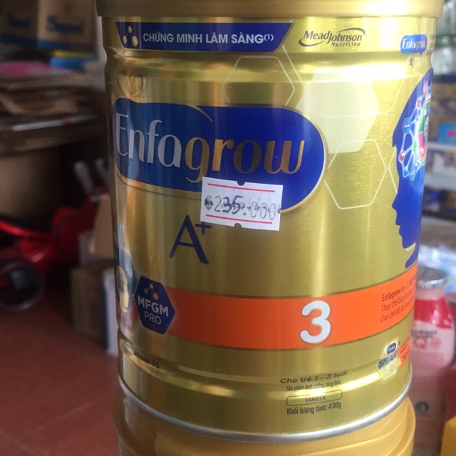 Sữa Efagrow A+ số 3 400g (1-3 tuổi)