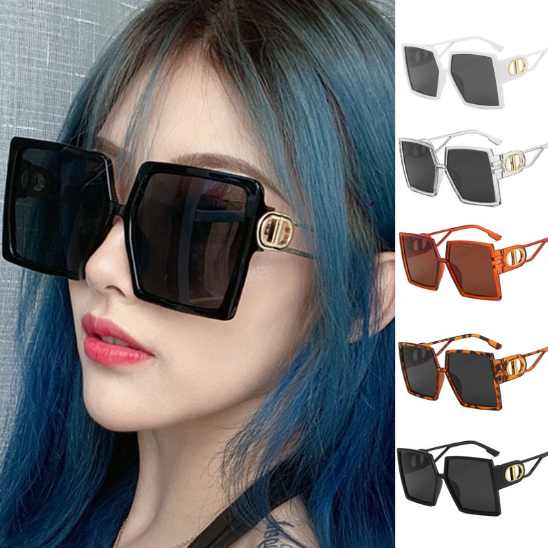 Kính mát gọng vuông kích cỡ lớn phong cách Hàn Quốc cho nữ