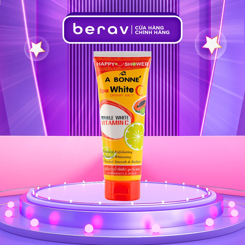 Muối Tắm sữa bò A bonne sáng da, tẩy tế bào chết Thái Lan Spa Dạng Tuýp 350g