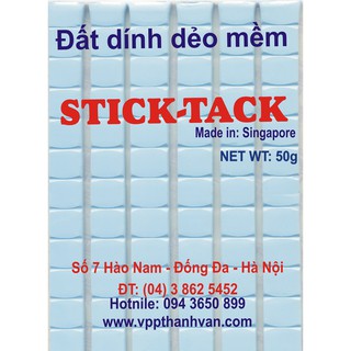 Đất dính dẻo mềm Blu Tack và Stick Tack.