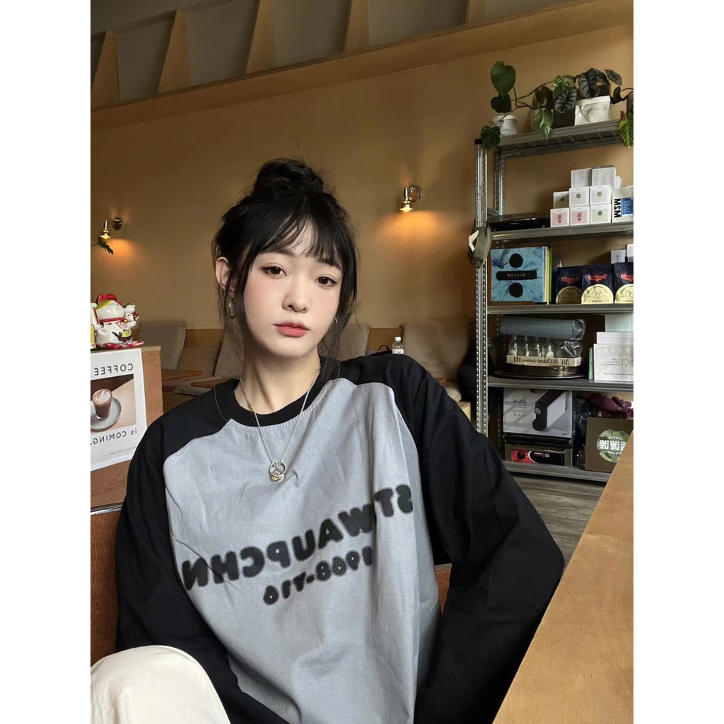 NRVP Áo Hoodie Tay Dài Oversize In Họa Tiết Phong Cách Hàn Quốc Kiểu Mới Cho Nam / Nữ