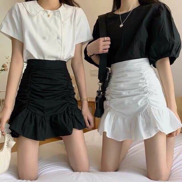 Chân váy đuôi cá nhún(có kèm quần)
