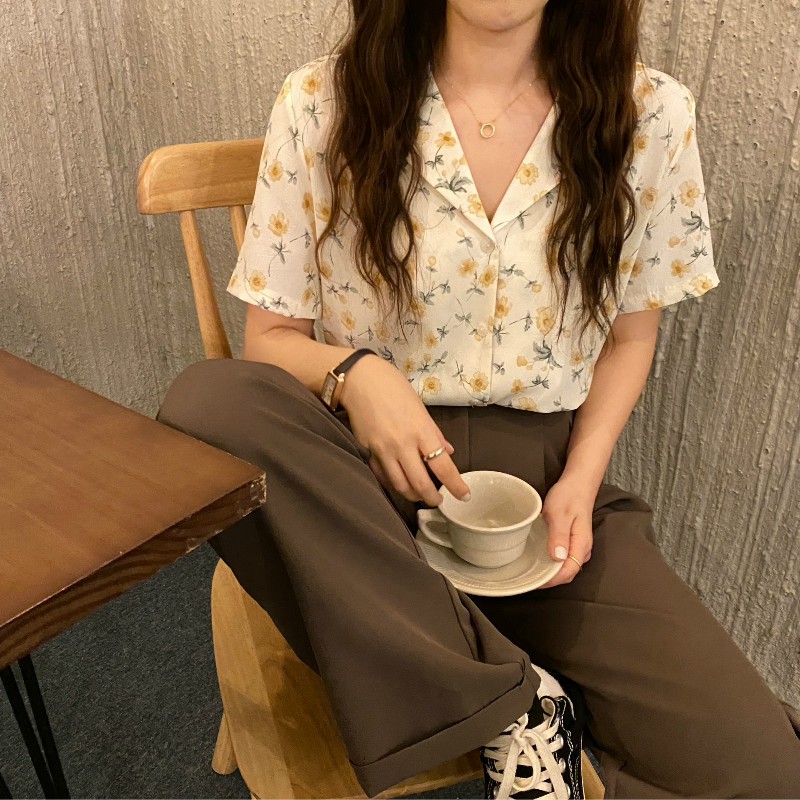 Áo Sơ Mi Voan Ngắn Tay Phong Cách Hàn Quốc Dành Cho Nữ | BigBuy360 - bigbuy360.vn