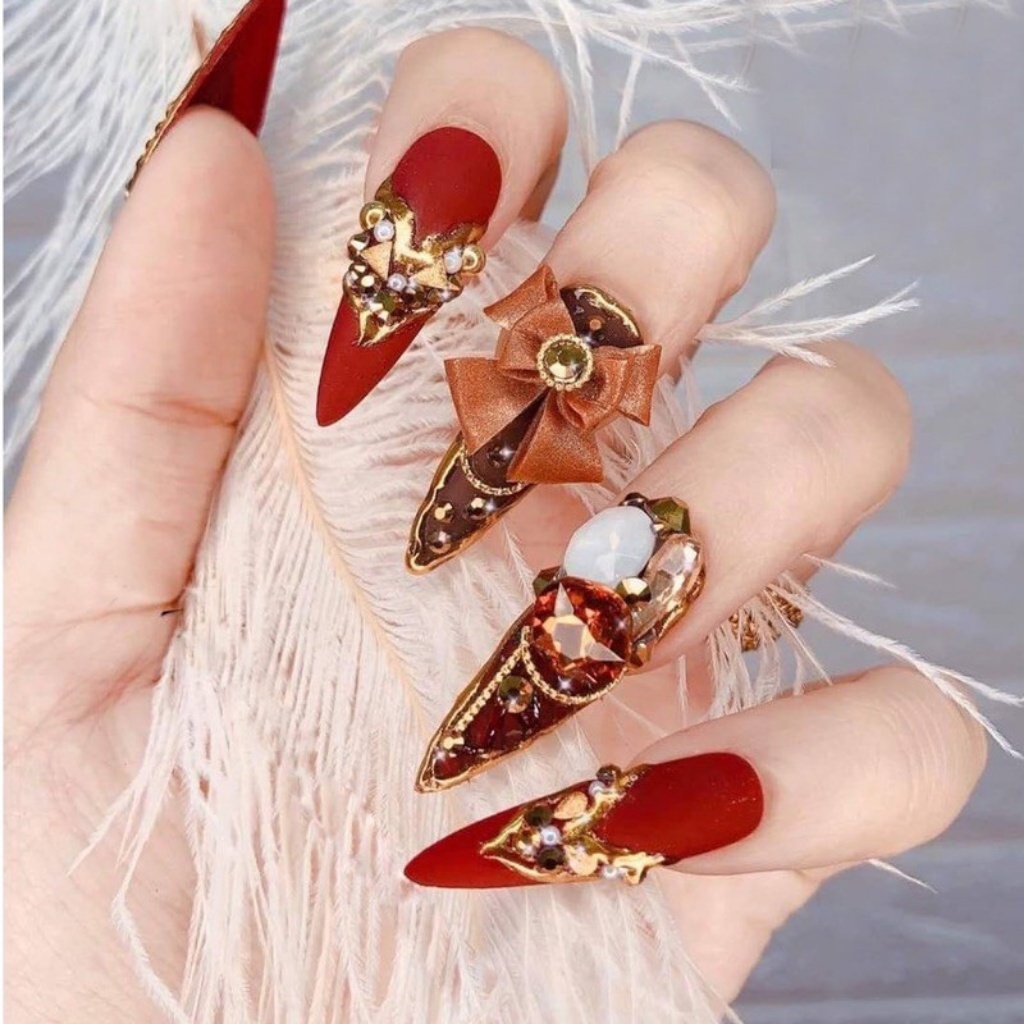 Móng úp HSM các fom thang, vuông, nhọn, bầu