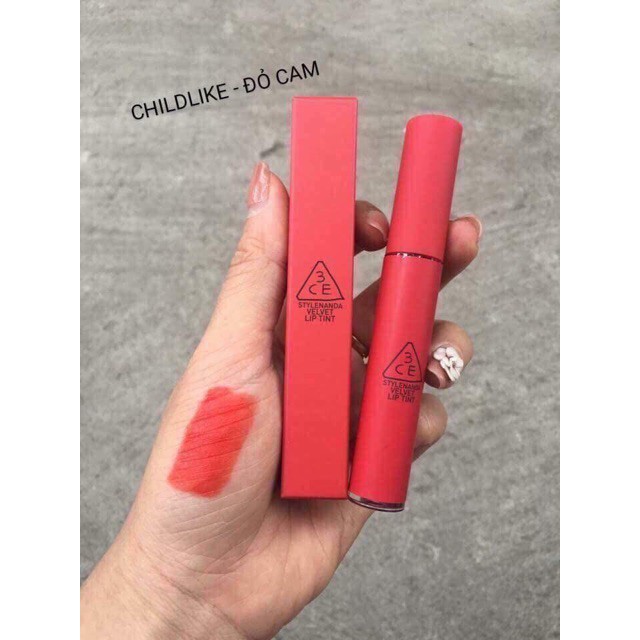 Son Kem Lì 3CE Velvet Lip Tint | Thế Giới Skin Care