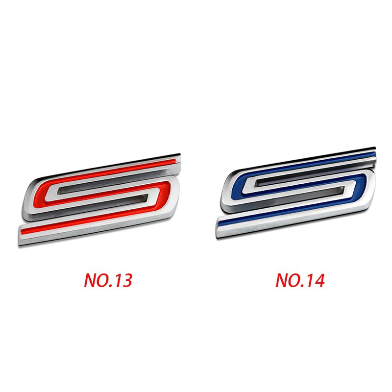 Miếng Dán Kim Loại Chữ RS ST S 3D Độc ĐáoCho Xe Hơi Ford Escort Explorer F150