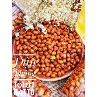 500g đậu phộng rang tỏi ớt nhà làm siêu ngon
