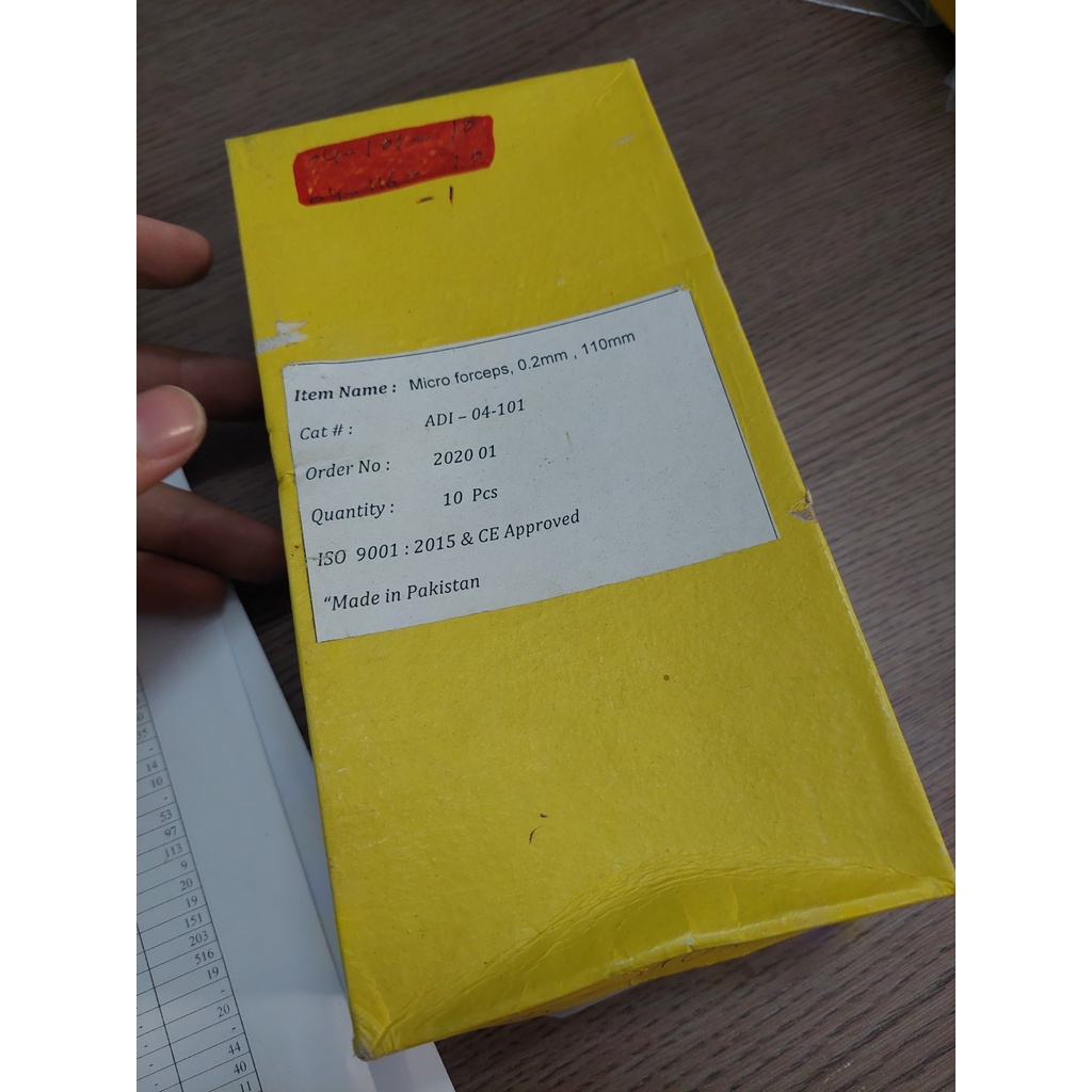 Nhíp vi phẫu 110mm đầu 0.2mm hàng chính hãng 100%