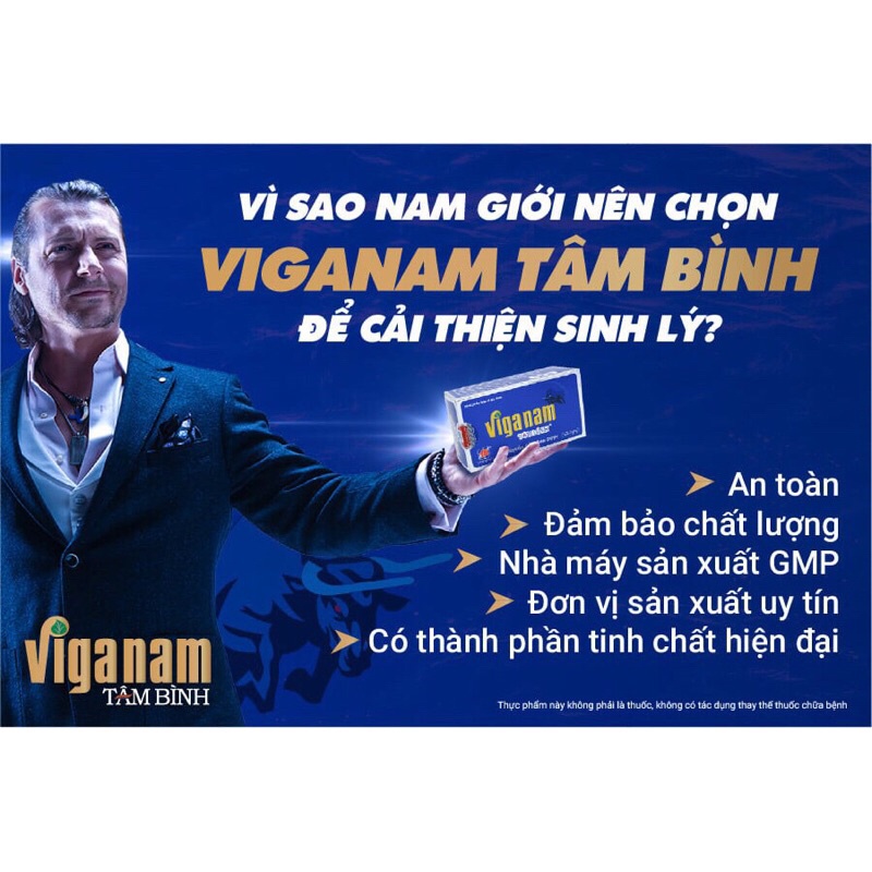 VIGANAM TÂM BÌNH - Hỗ trợ tăng cường sinh lực nam giới, bổ thận