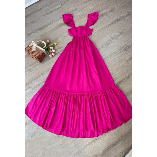 Đầm Maxi Đi Biển, Váy Maxi Đi Biển Dài 4 Màu Trải Sàn
