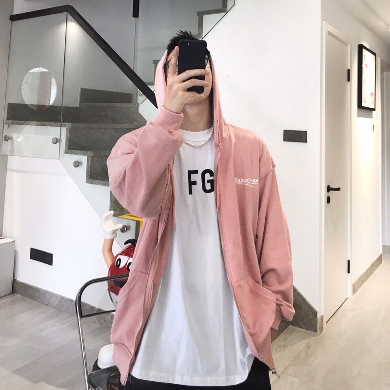 Áo khoác Hoodie nam nữ Balen form rộng unisex high quality