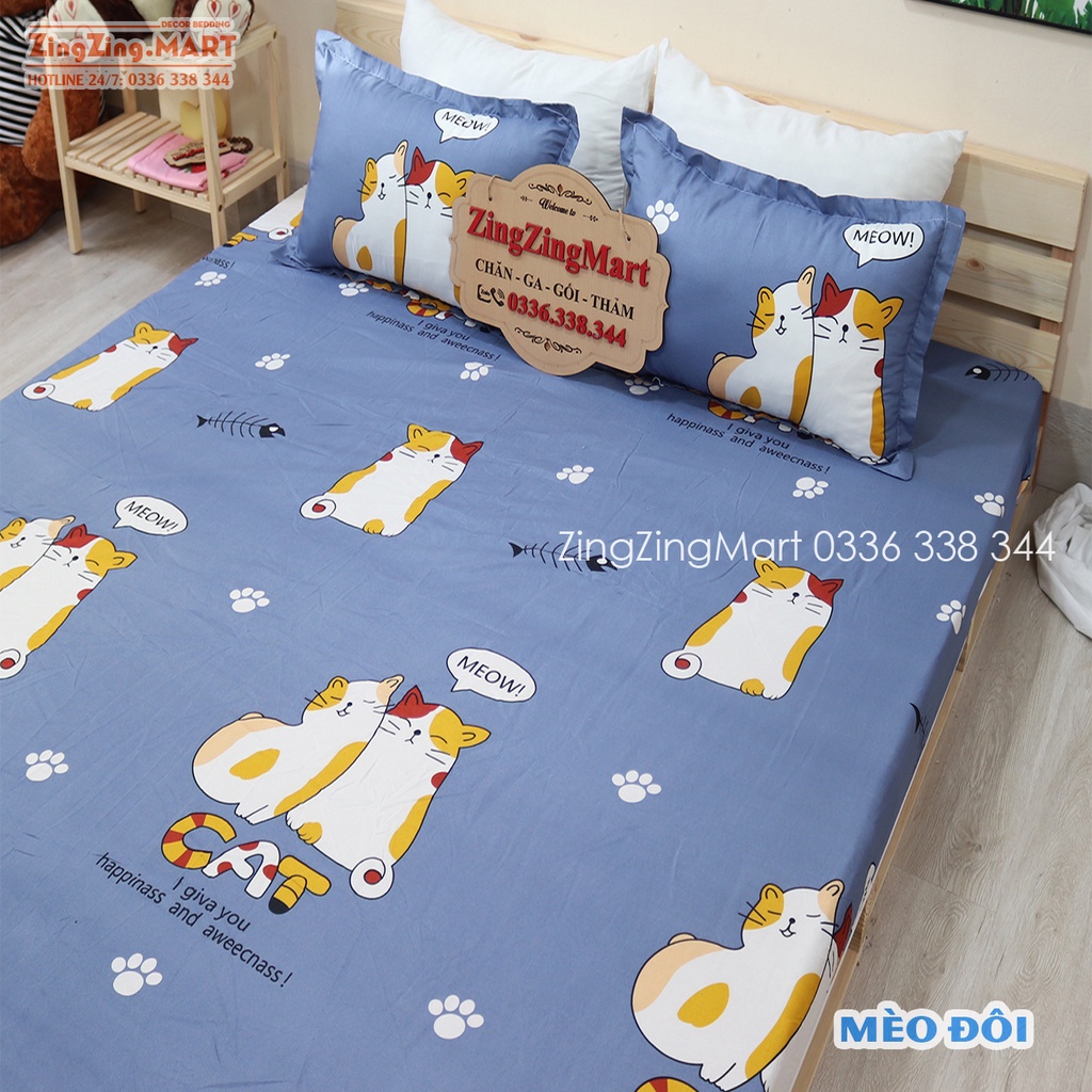 Bộ chăn ga vỏ gối nằm mẫu Gấu Vàng (Ghé shop nha)